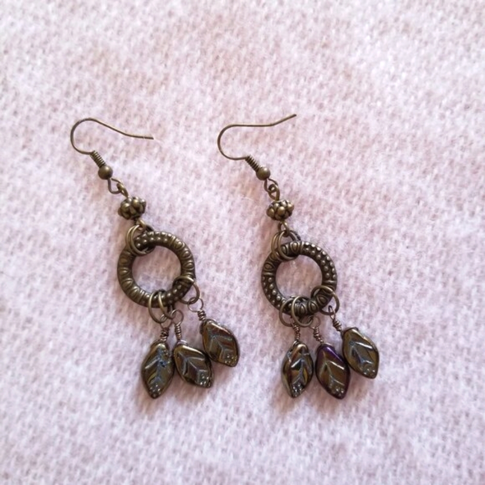New Handmade Earrings with cryatals